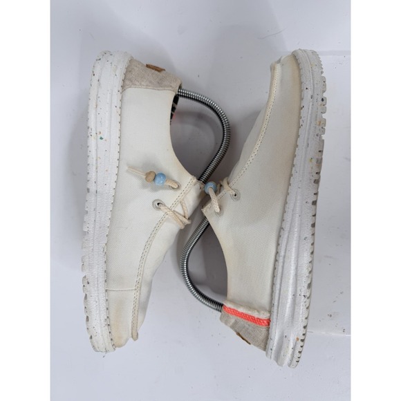 Hey Dude Wendy Natural Salt Canvas Shoes Women's Size 8 Lightweight Comfort - Picture 10 of 11